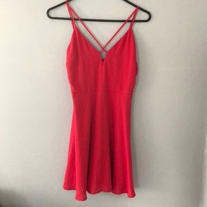 Hot pink, red mini dress tank
